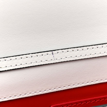 Christian Louboutin Calfskin Loubi54 Crossbody Clutch White 10 of 15