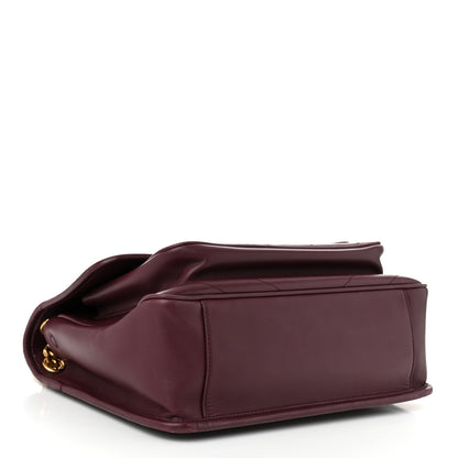 Saint Laurent Lambskin Matelasse Monogram Medium Niki Chain Satchel Rouge Legion 4 of 11