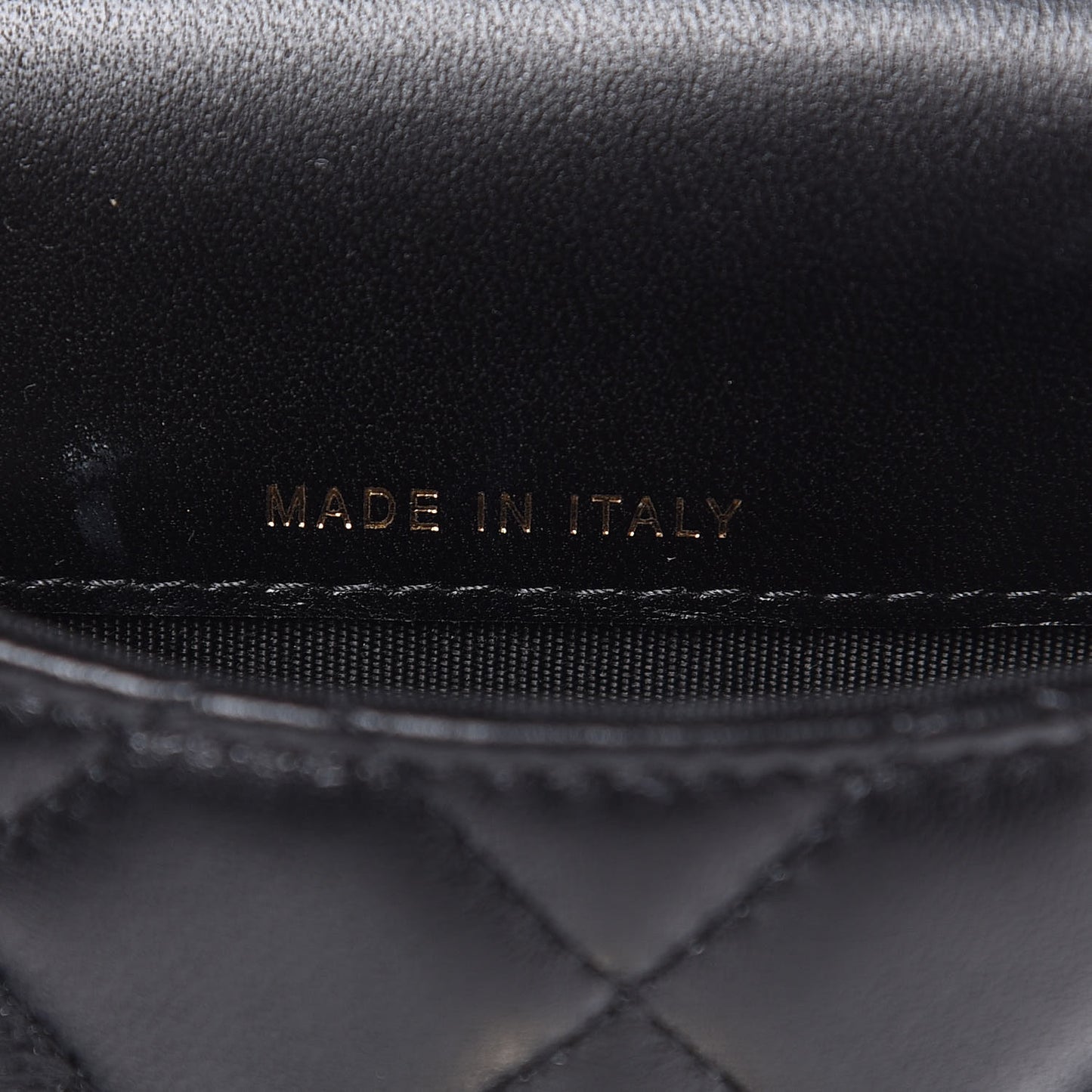 Lambskin Quilted Belt You Can Waist Bag Black
