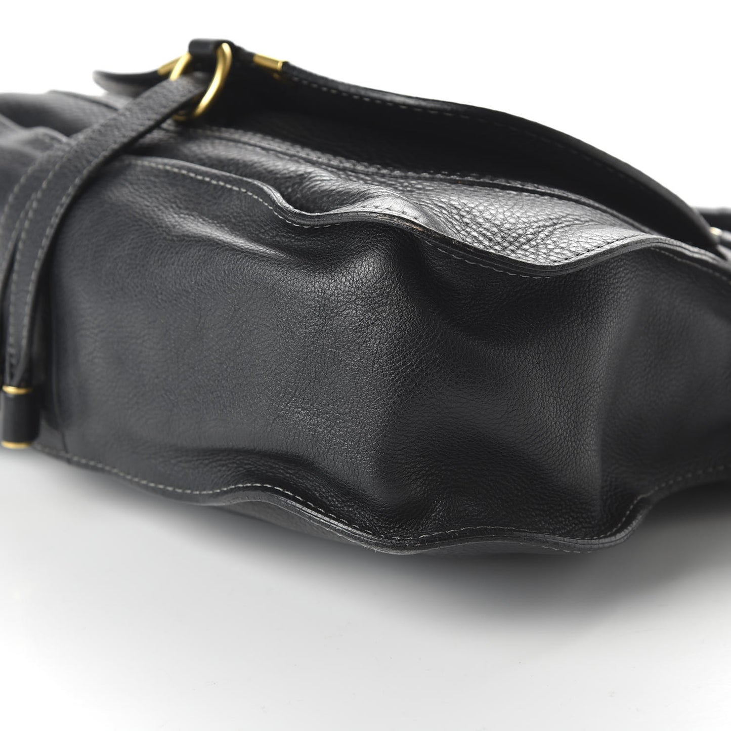 Calfskin Medium Marcie Satchel Black
