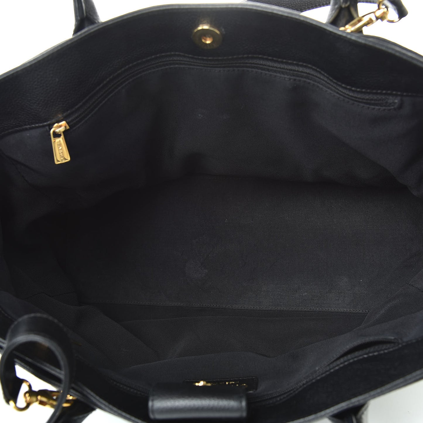 Calfskin Cerf Shopper Tote Black