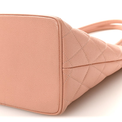 Chanel Caviar Quilted Medallion Tote Light Pink 10 of 12