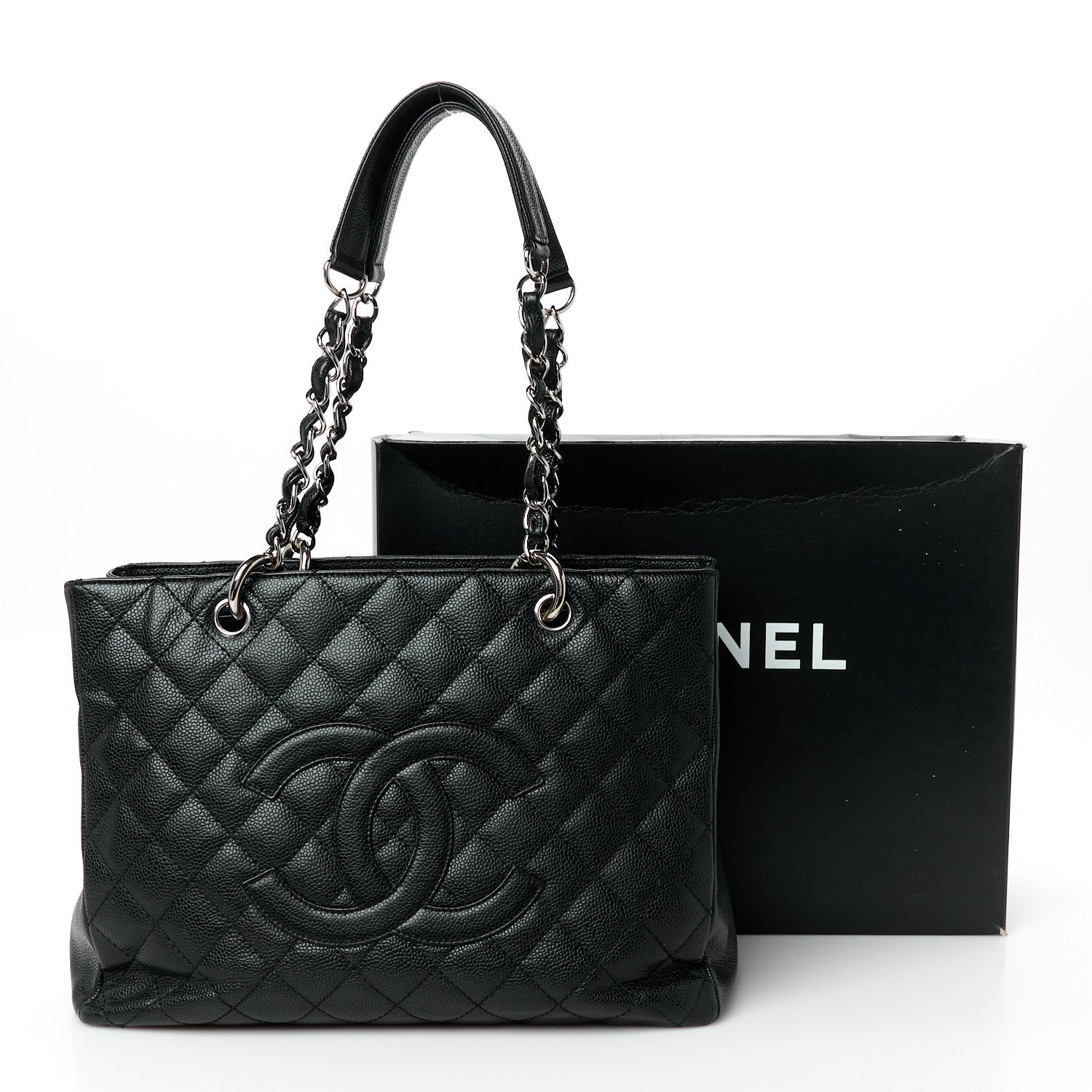 Chanel Caviar Quilted Grand Shopping Tote GST Black 11 of 11