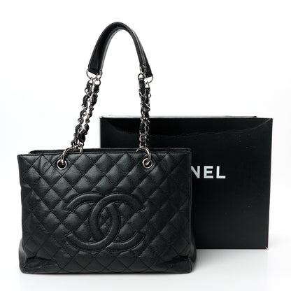 Chanel Caviar Quilted Grand Shopping Tote GST Black 11 of 11
