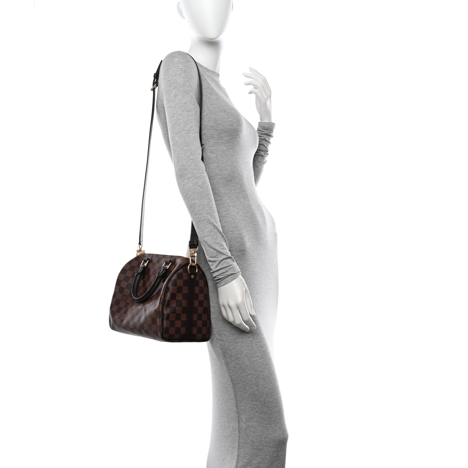 Louis Vuitton Damier Ebene Speedy Bandouliere 25 2 of 9