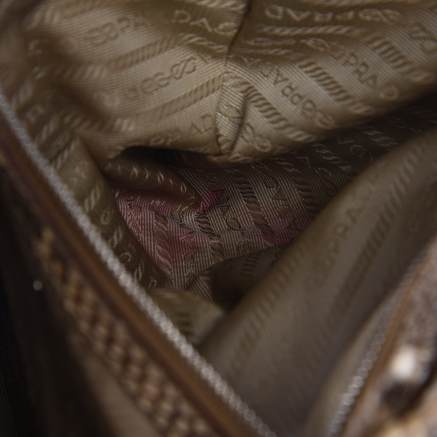Prada Python Logo Hobo Roccia 12 of 13