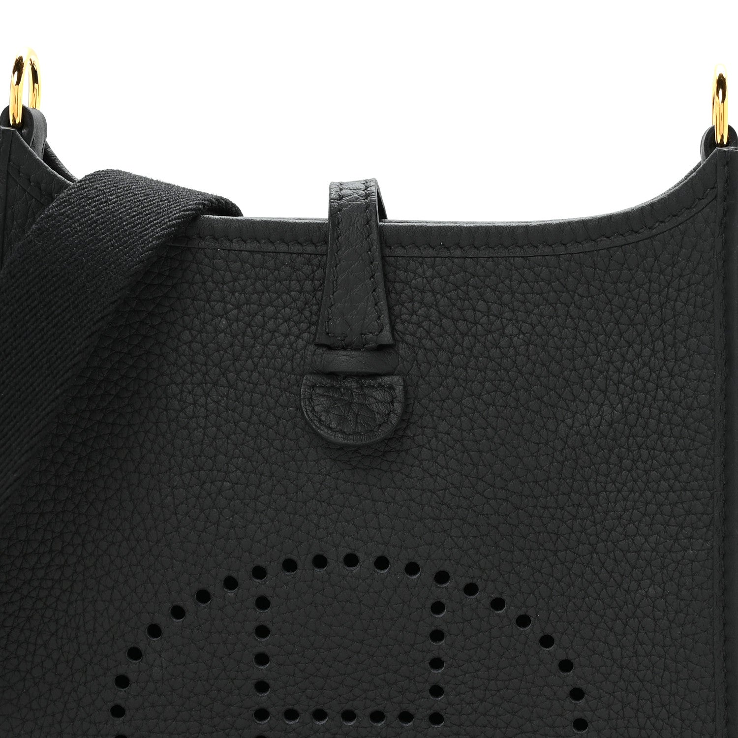 Hermes Taurillon Clemence Evelyne TPM Black 15 of 21