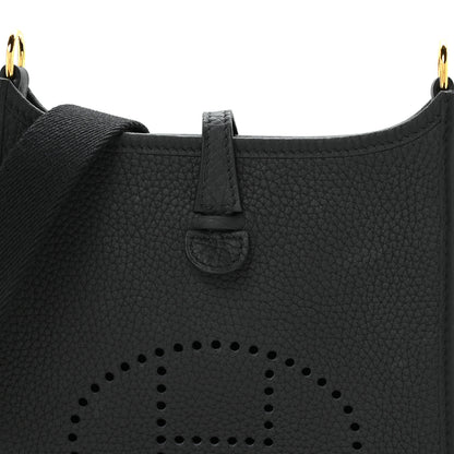 Hermes Taurillon Clemence Evelyne TPM Black 15 of 21