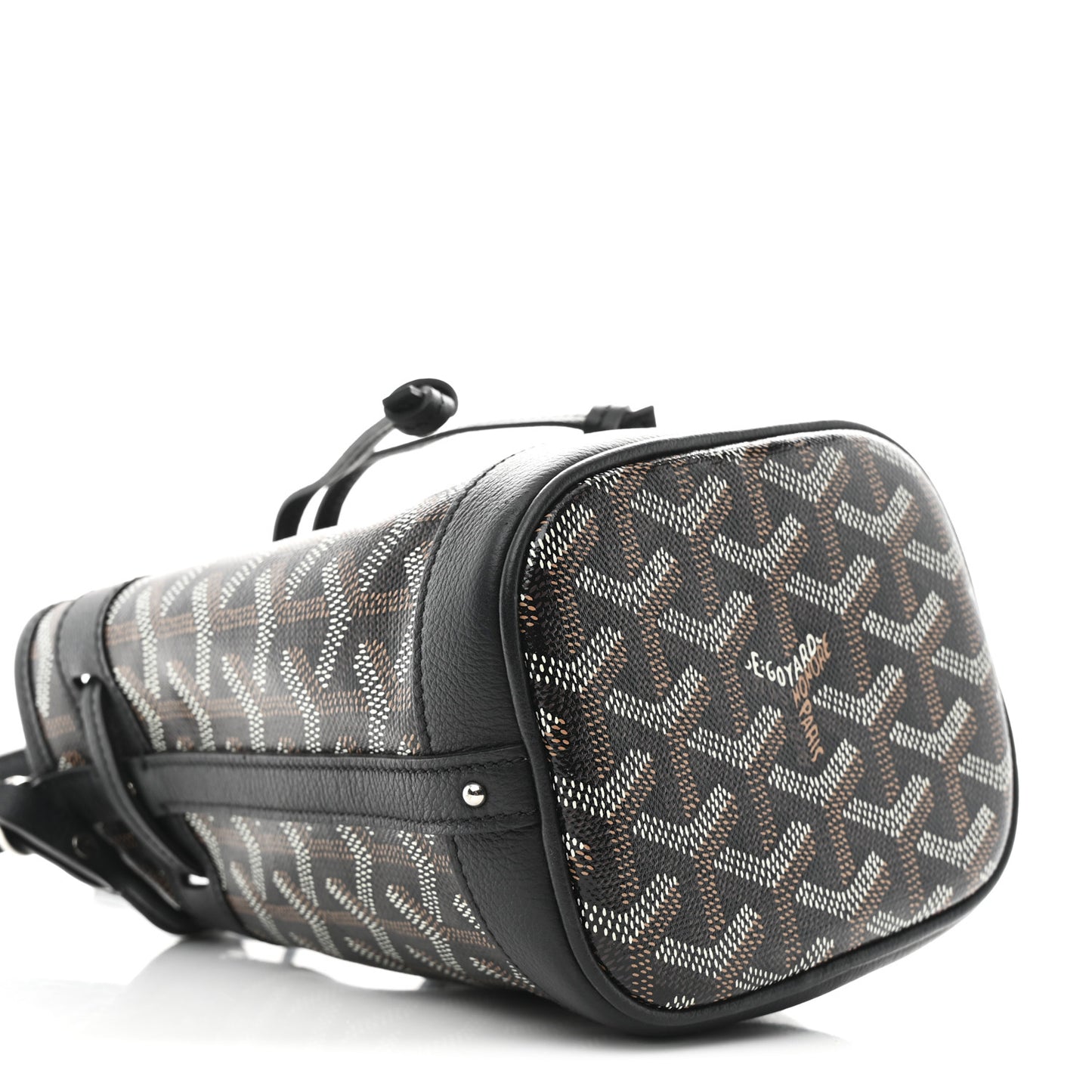 Goyardine Petit Flot Mini Bucket Bag Black