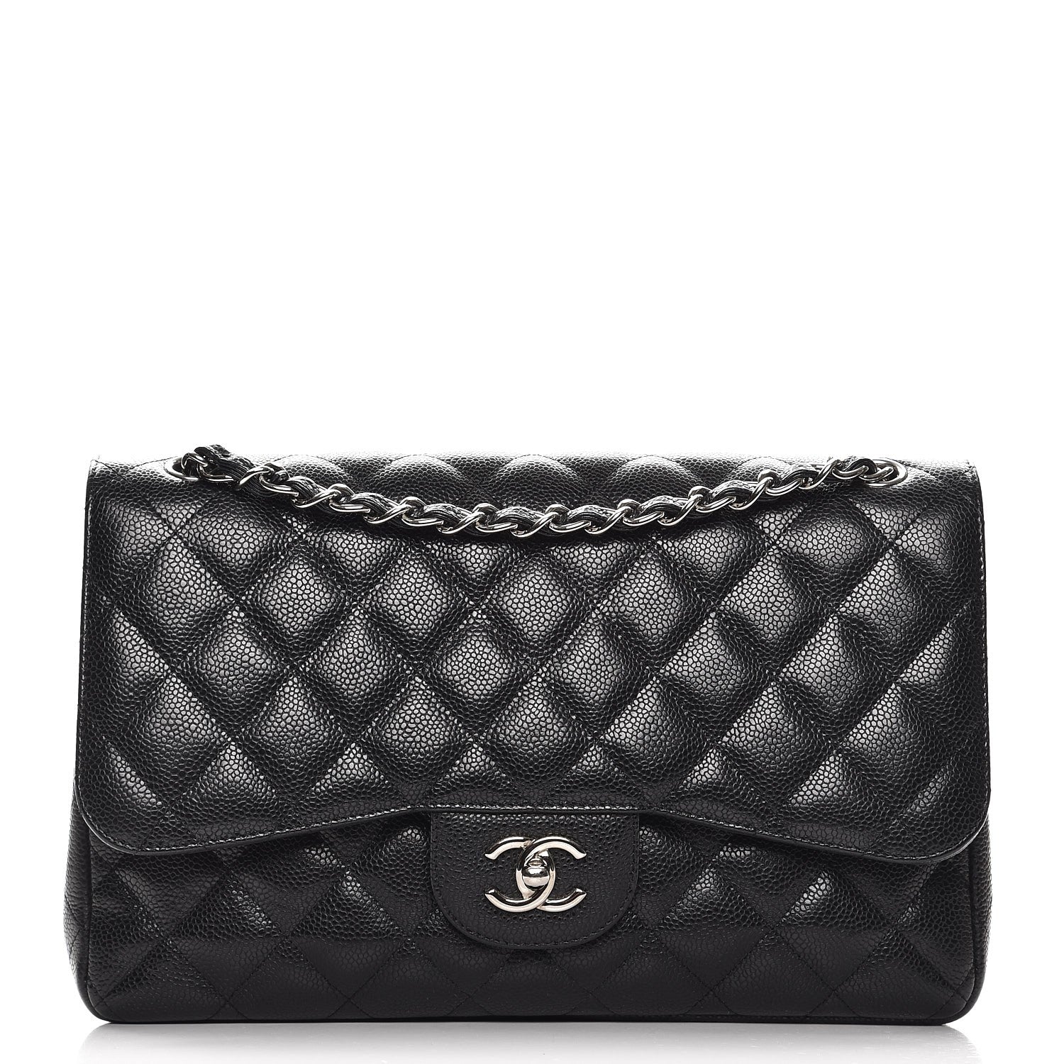 Chanel Caviar Quilted Jumbo Double Flap Black 1 of 9