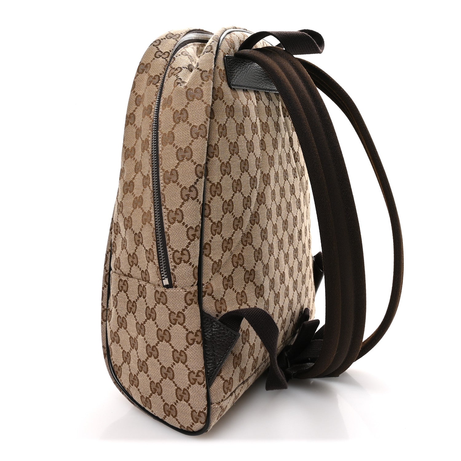 Gucci Monogram Travel Backpack Dark Brown 3 of 10