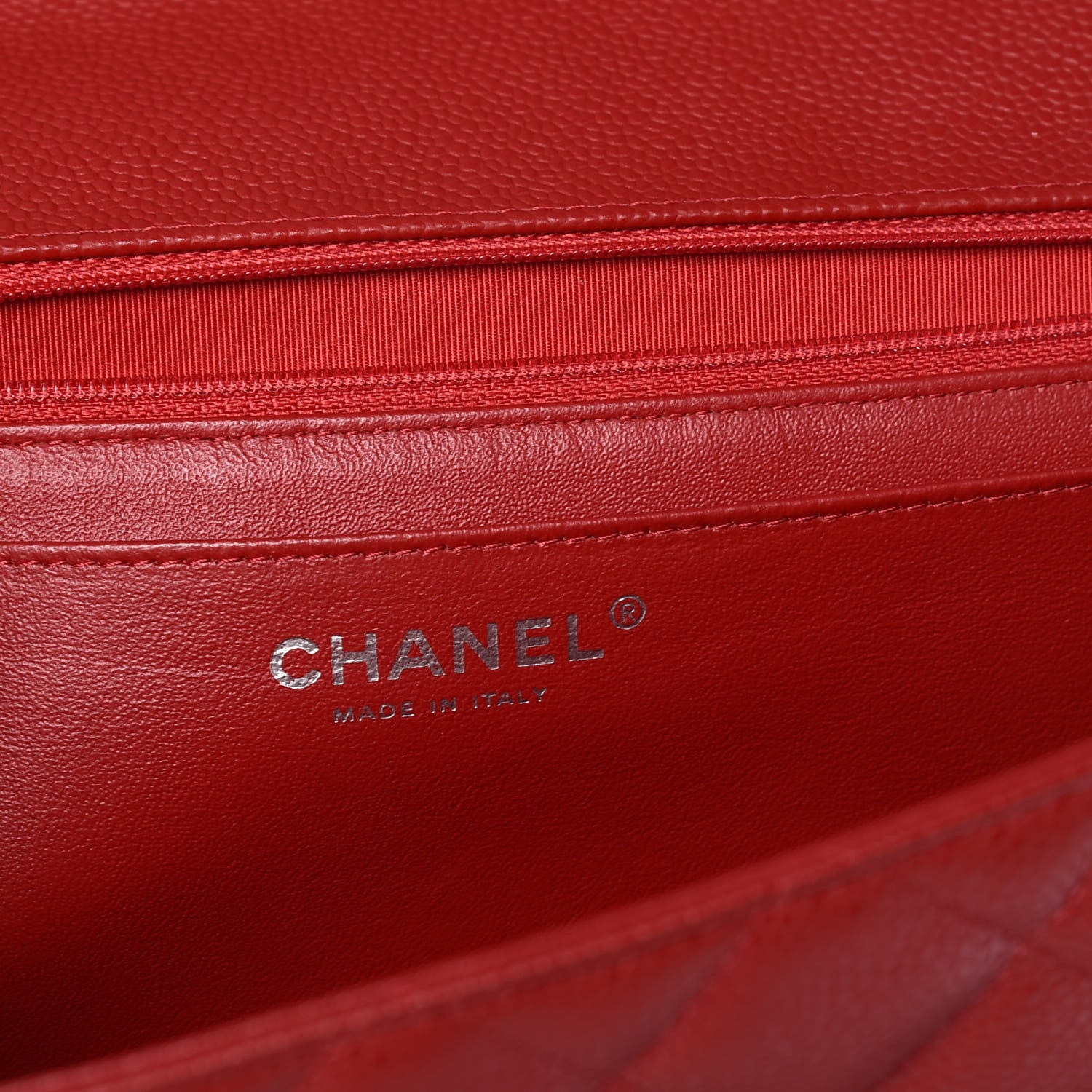 Chanel Caviar Quilted Maxi Single Flap Red 6 of 10