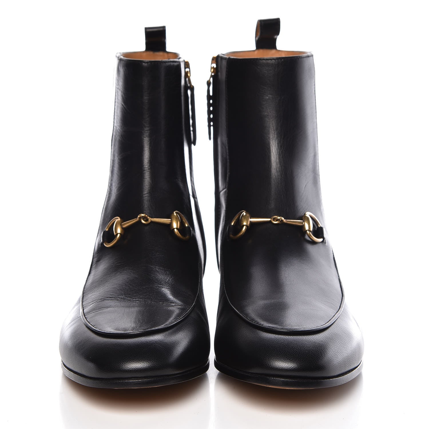Gucci Malaga Kid Womens Jordaan Ankle Boots 39 Black 2 of 9