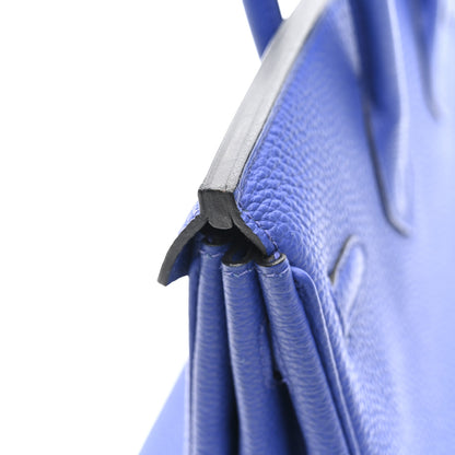 Hermes Togo Birkin 25 Bleu Electrique 12 of 13