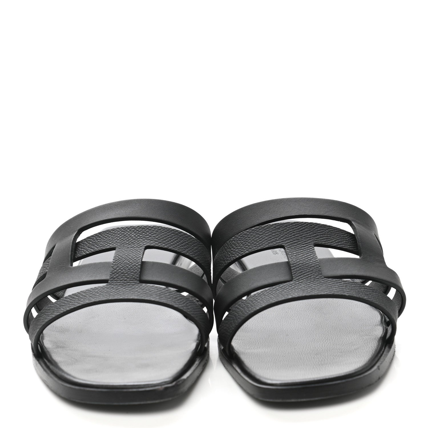 Hermes Calfskin Amore Sandals 38 Black 2 of 11