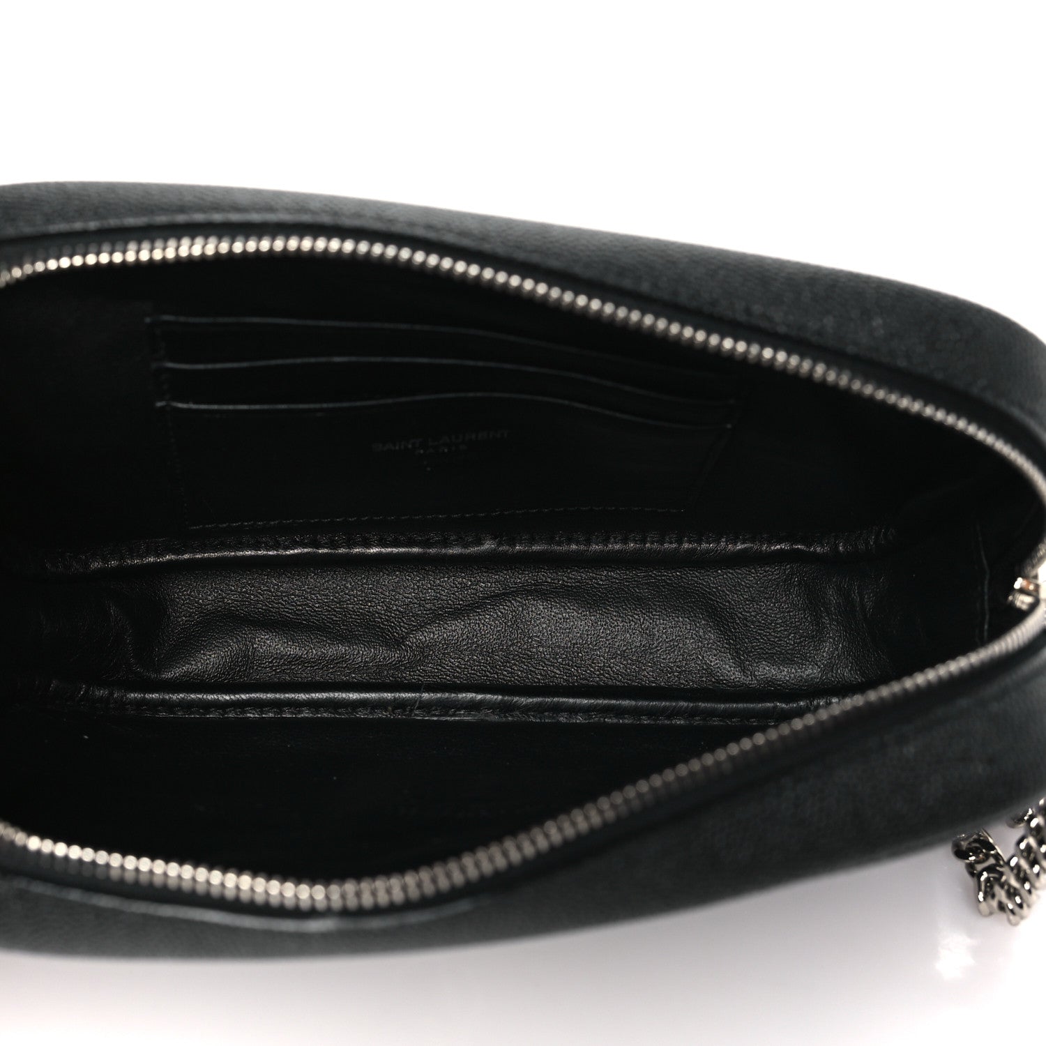 Saint Laurent Grain De Poudre Matelasse Monogram Mini Lou Camera Bag Black 5 of 11