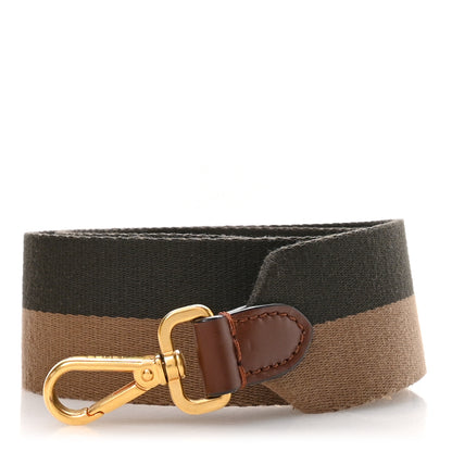 Fendi Canvas Vitello King Bi-Color Baguette Strap Beige 1 of 5