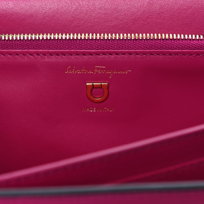 Salvatore Ferragamo Calfskin Joanne Crossbody Pink 6 of 13