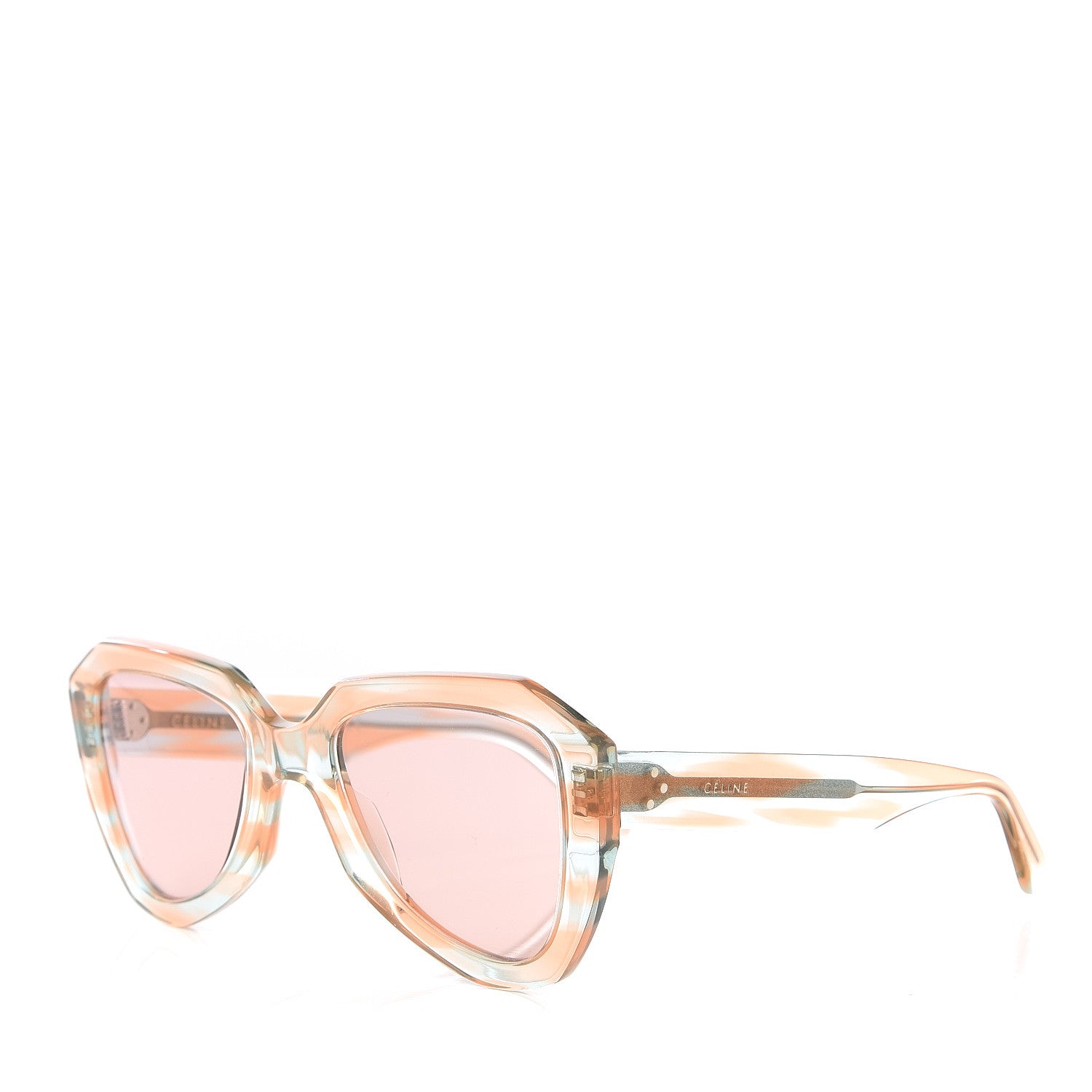 Celine Acetate Sunglasses CL40046U Translucent Pink 1 of 7