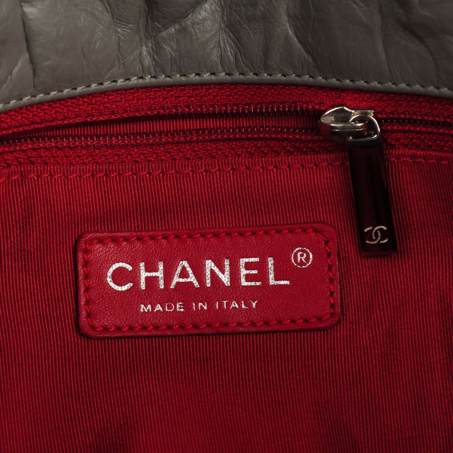 Chanel Calfskin Ultra Stitch Oversized Flap Grey 7 of 8