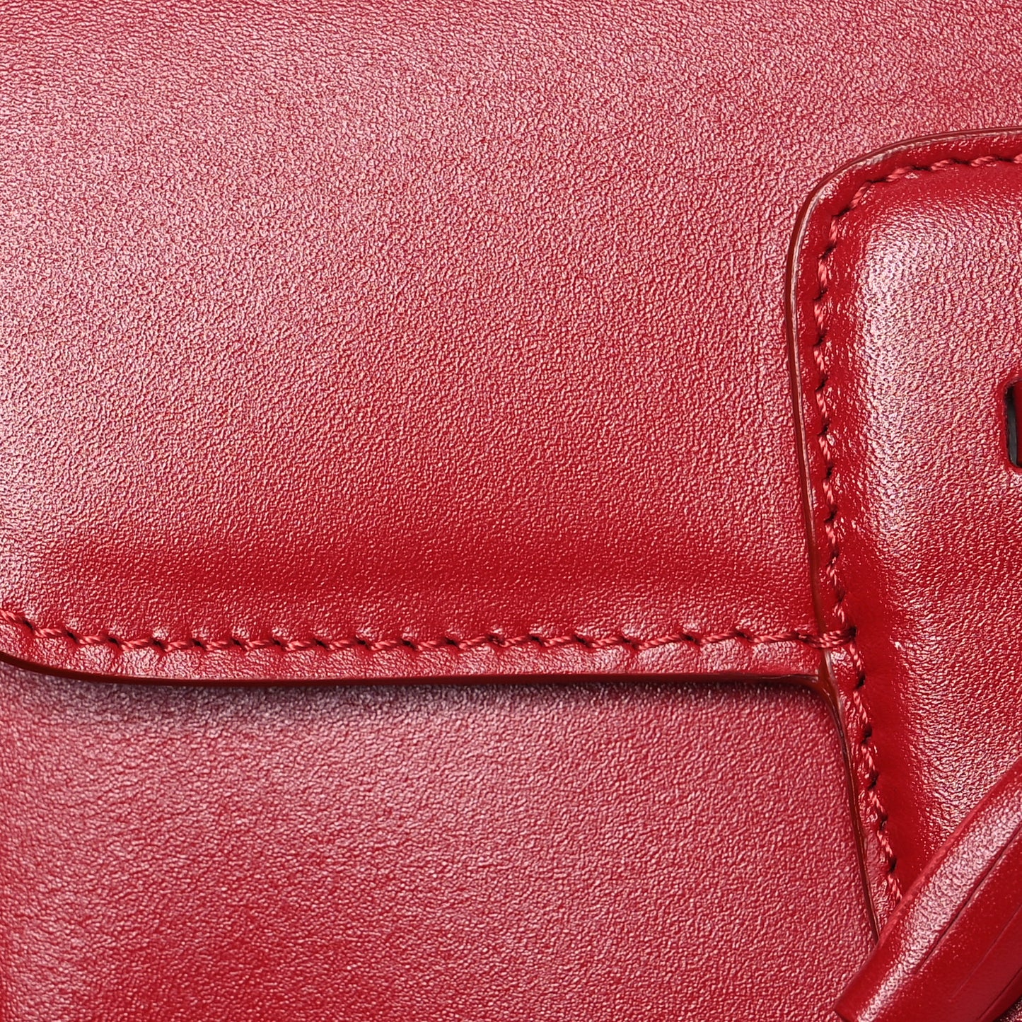 Smooth Calfskin Tassel Belt Bag Red