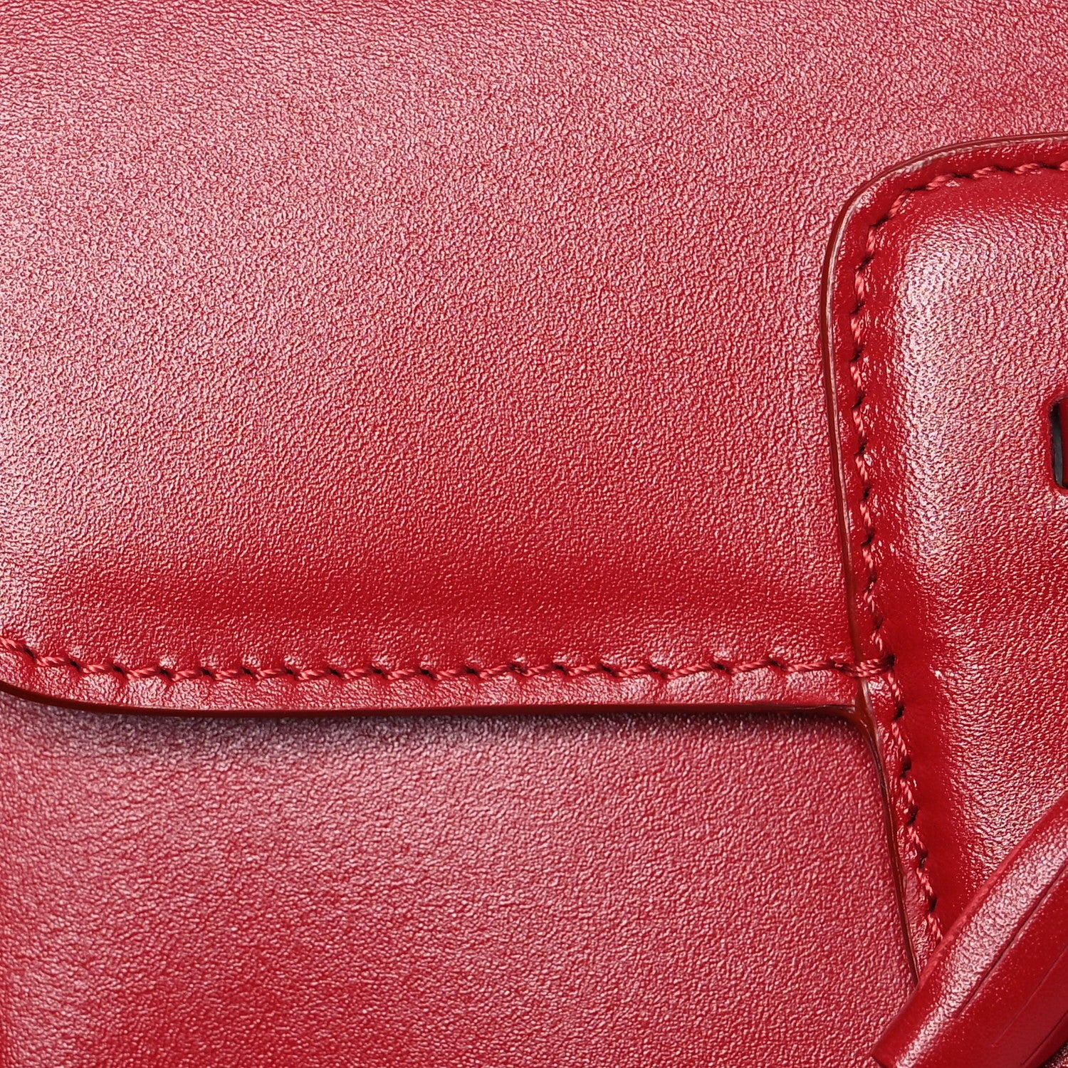 Celine Smooth Calfskin Tassel Belt Bag Red 7 of 12
