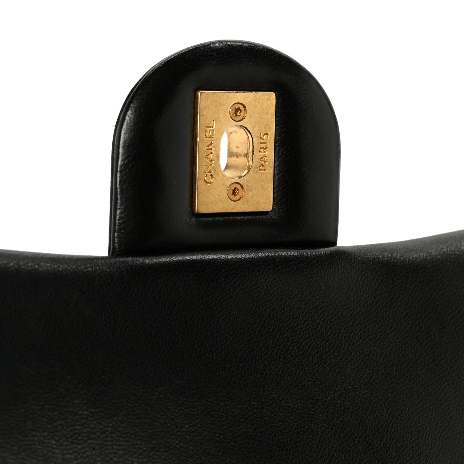 Chanel Lambskin Enamel Quilted Pending CC Square Flap Black 7 of 11