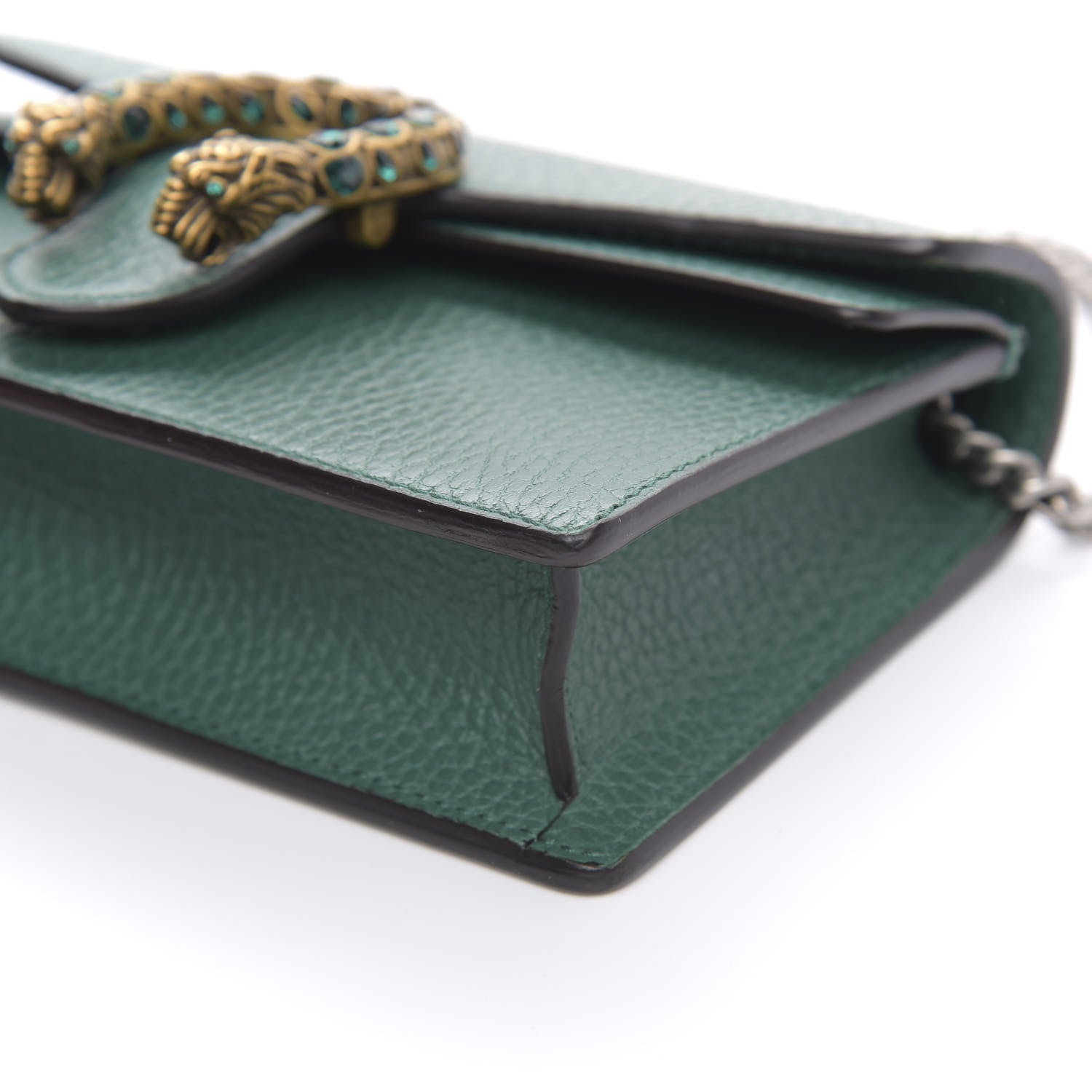 Gucci Calfskin Super Mini Dionysus Shoulder Bag Emerald 9 of 10