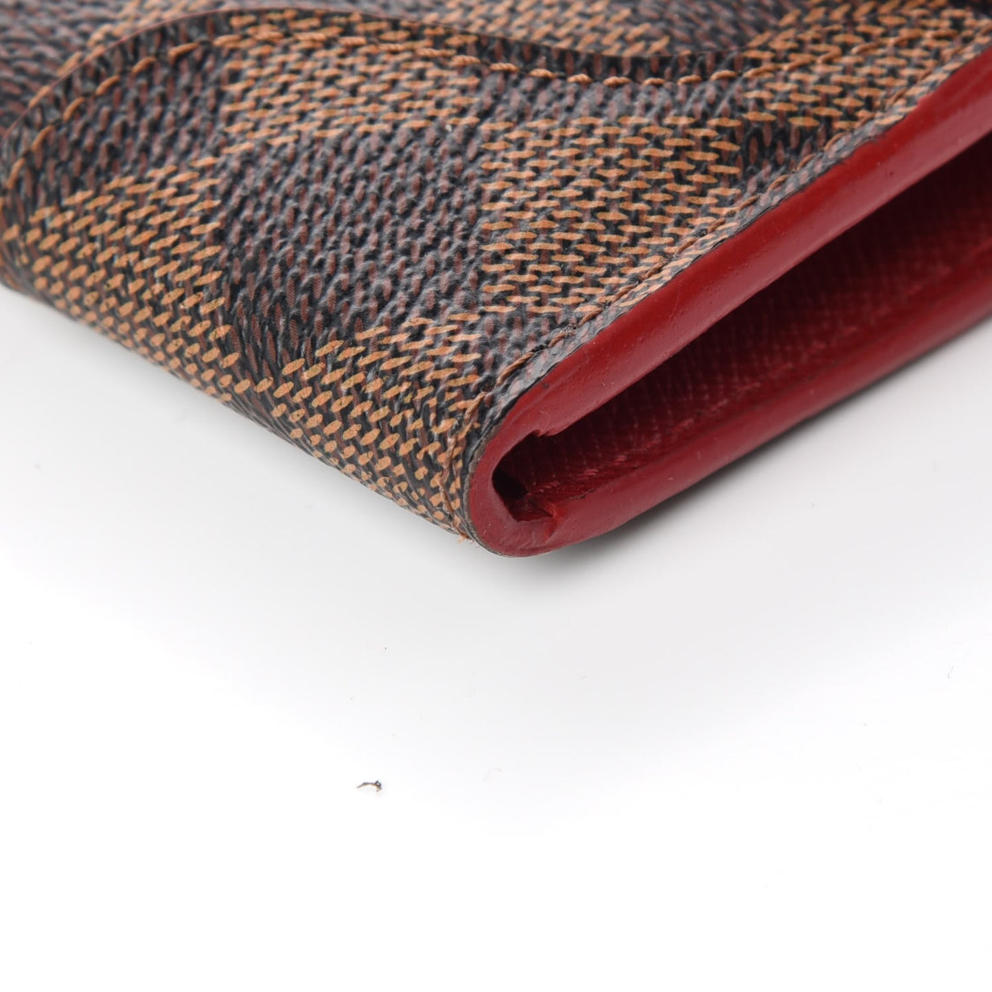 Damier Ebene Caissa Wallet Cherry