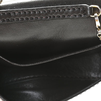 Fendi Glazed Fabric FF 1974 Nano Baguette Charm Mogano Panna 5 of 5