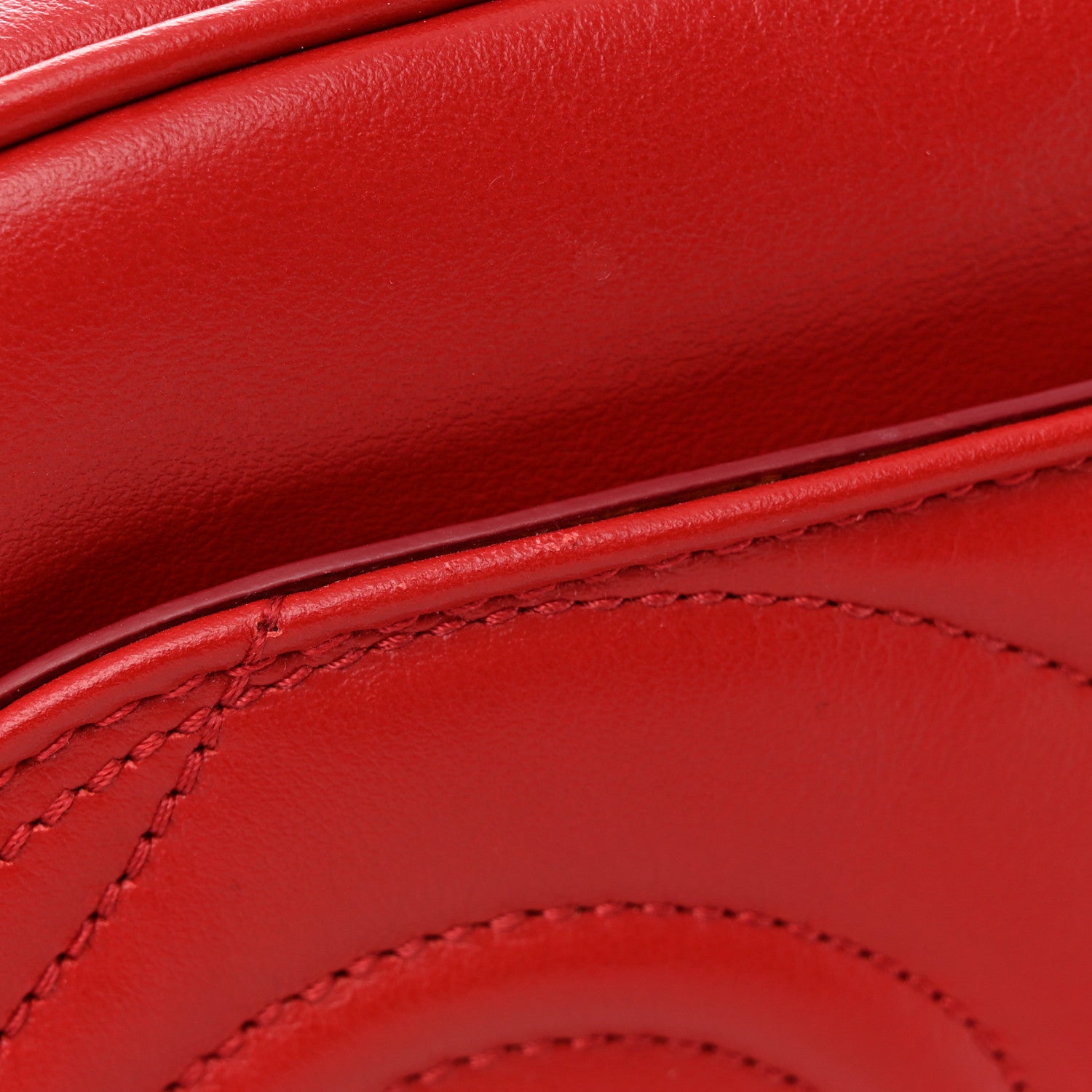 Salvatore Ferragamo Calfskin Quilted Gancini Camera Bag Red 11 of 11