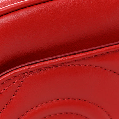 Salvatore Ferragamo Calfskin Quilted Gancini Camera Bag Red 11 of 11