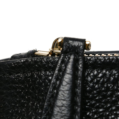 Salvatore Ferragamo Calfskin Large Mika Tote Black 10 of 10
