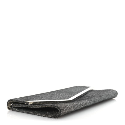 Jimmy Choo Glitter Fabric Erica Chain Clutch  Anthracite 4 of 14