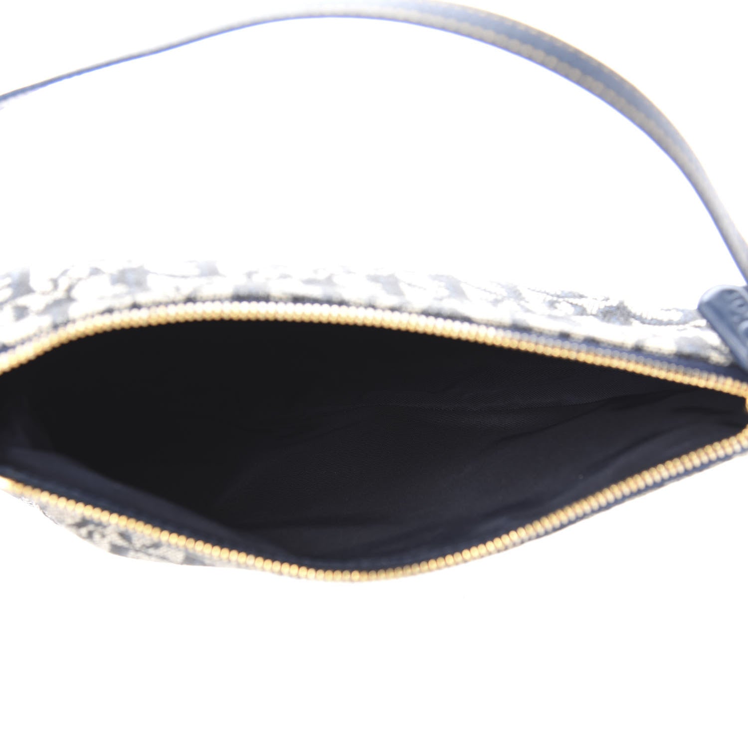 Christian Dior Monogram Mini Saddle Pochette Black 5 of 9