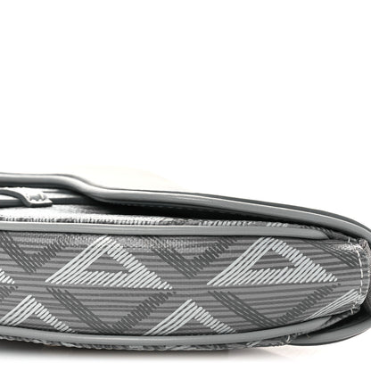 Christian Dior Coated Canvas CD Diamond Mens Mini Saddle Bag Grey 8 of 10