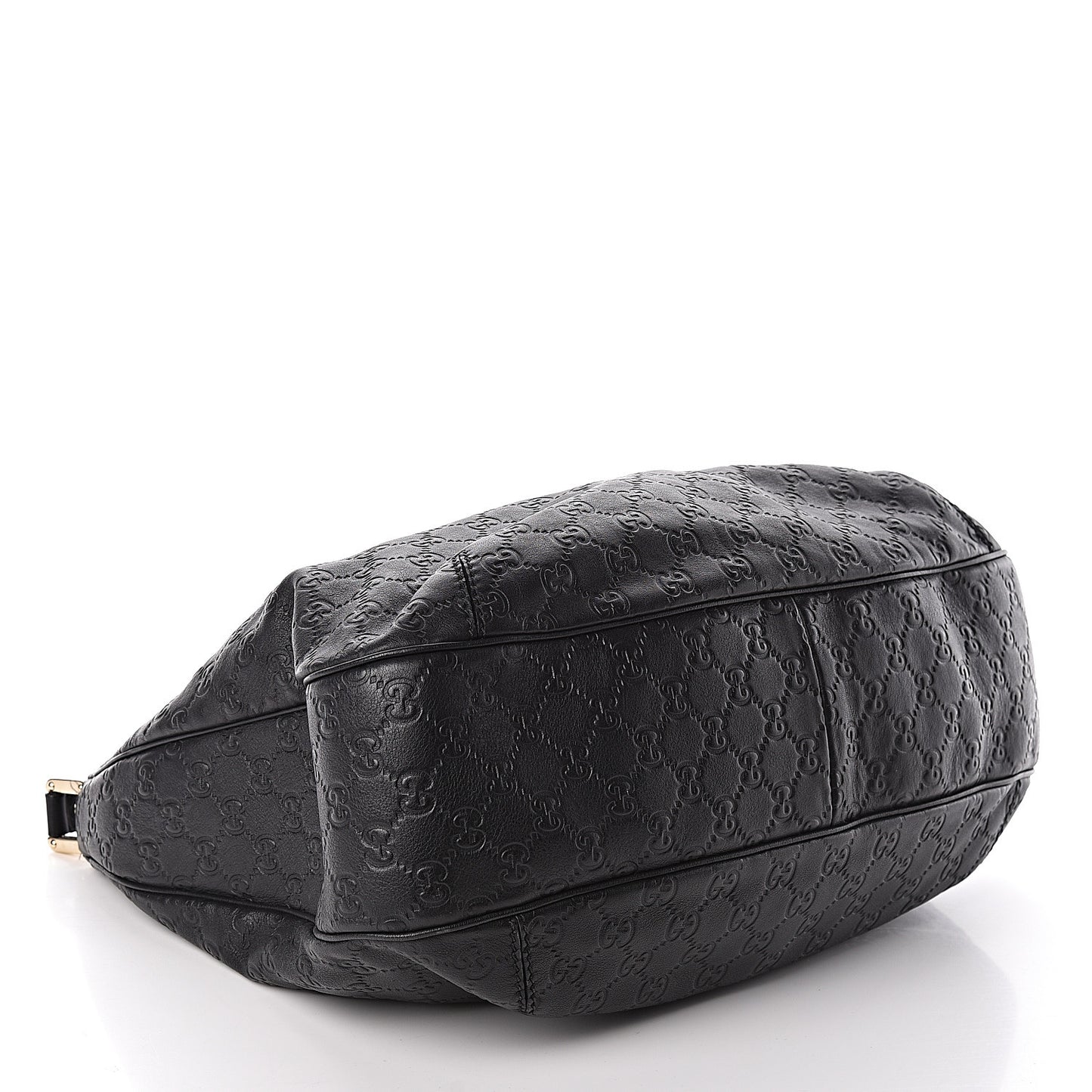 Guccissima Large New Ladies Web Hobo Black