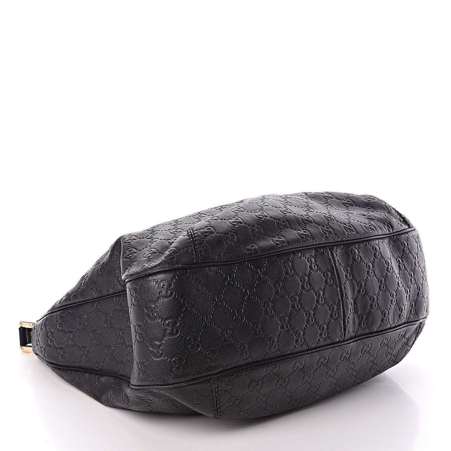 Gucci Guccissima Large New Ladies Web Hobo Black 4 of 10