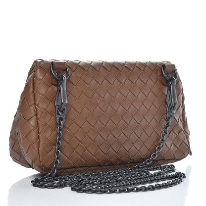 Bottega Veneta Nappa Intrecciato Small Chain Crossbody Noce 3 of 12