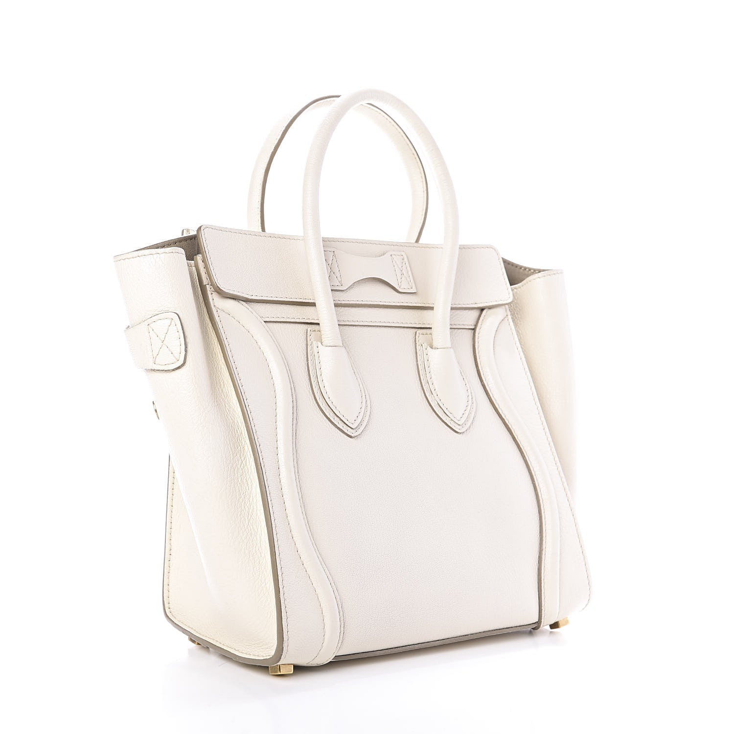 Celine Goatskin Micro Luggage White 3 of 12