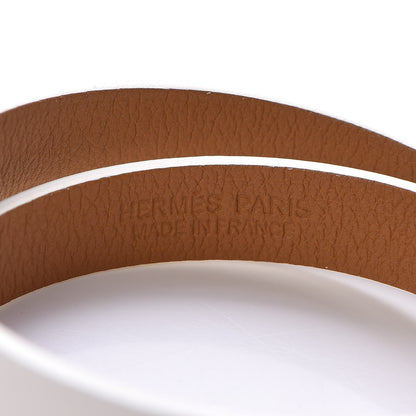 Hermes Swift Medor Infini Double Tour Bracelet T4 White Ocre 4 of 6