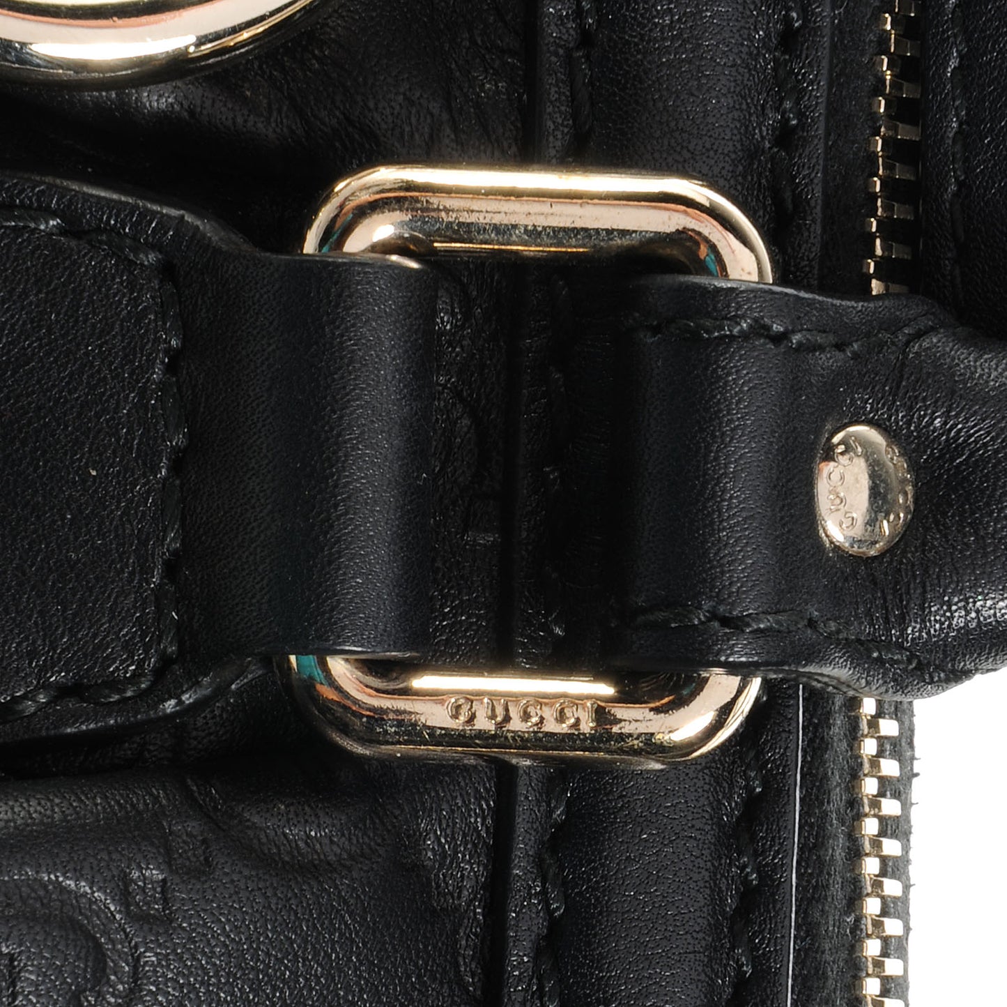 Guccissima Medium Sukey Top Handle Bag Black