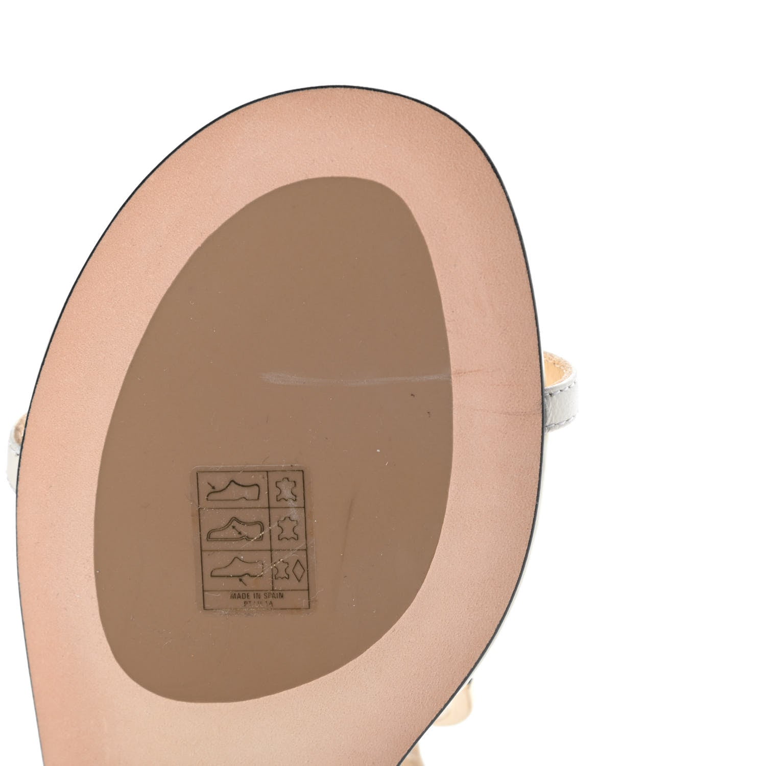 Jimmy Choo Nappa Patent Alodie Flat Sandals 36 Latte 8 of 8
