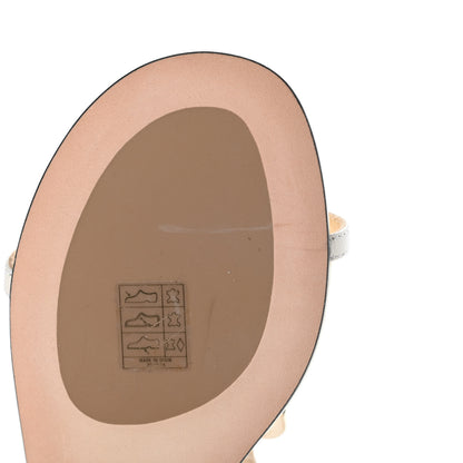 Jimmy Choo Nappa Patent Alodie Flat Sandals 36 Latte 8 of 8