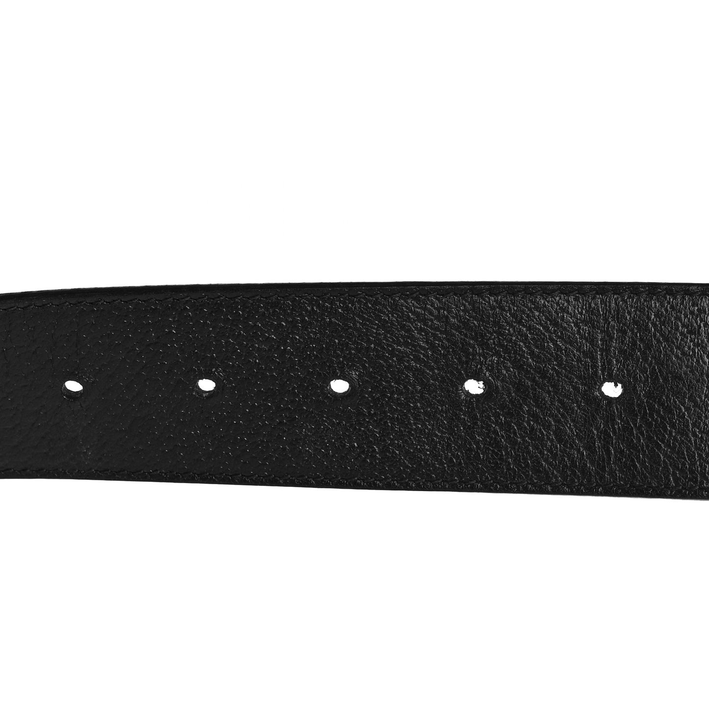 Textured Dollar Calfskin Nickel Double G 40mm Belt 70 28 Black