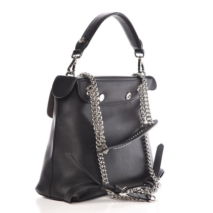 Fendi Vitello Century Opaco Large Back to School Backpack Black 3 of 10