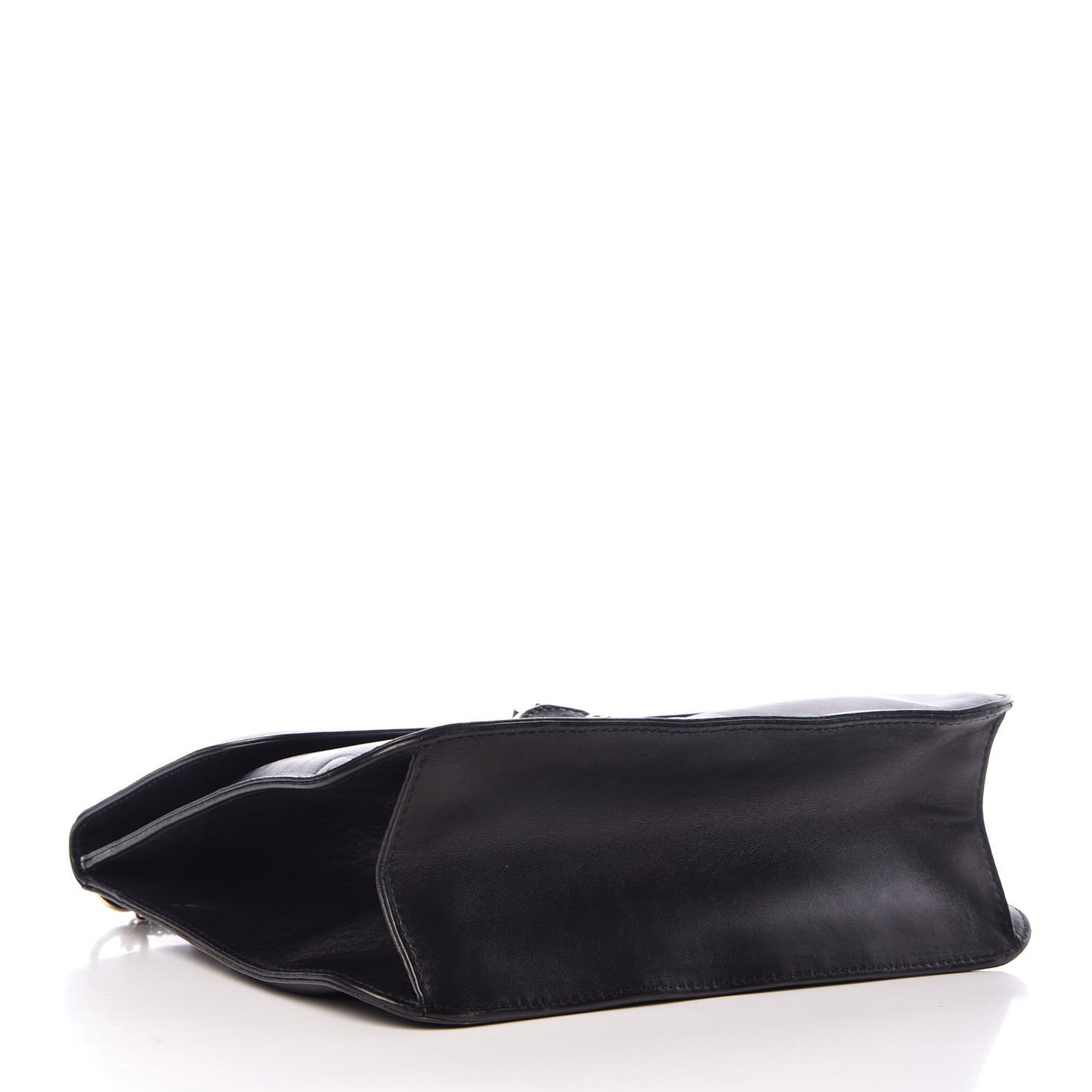 Vitello Extra Large Glam Lock Rockstud Flap Black