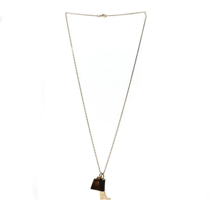 Hermes Permabrass Buffalo Horn Amulette Maroquinier PM Pendant Necklace 3 of 7
