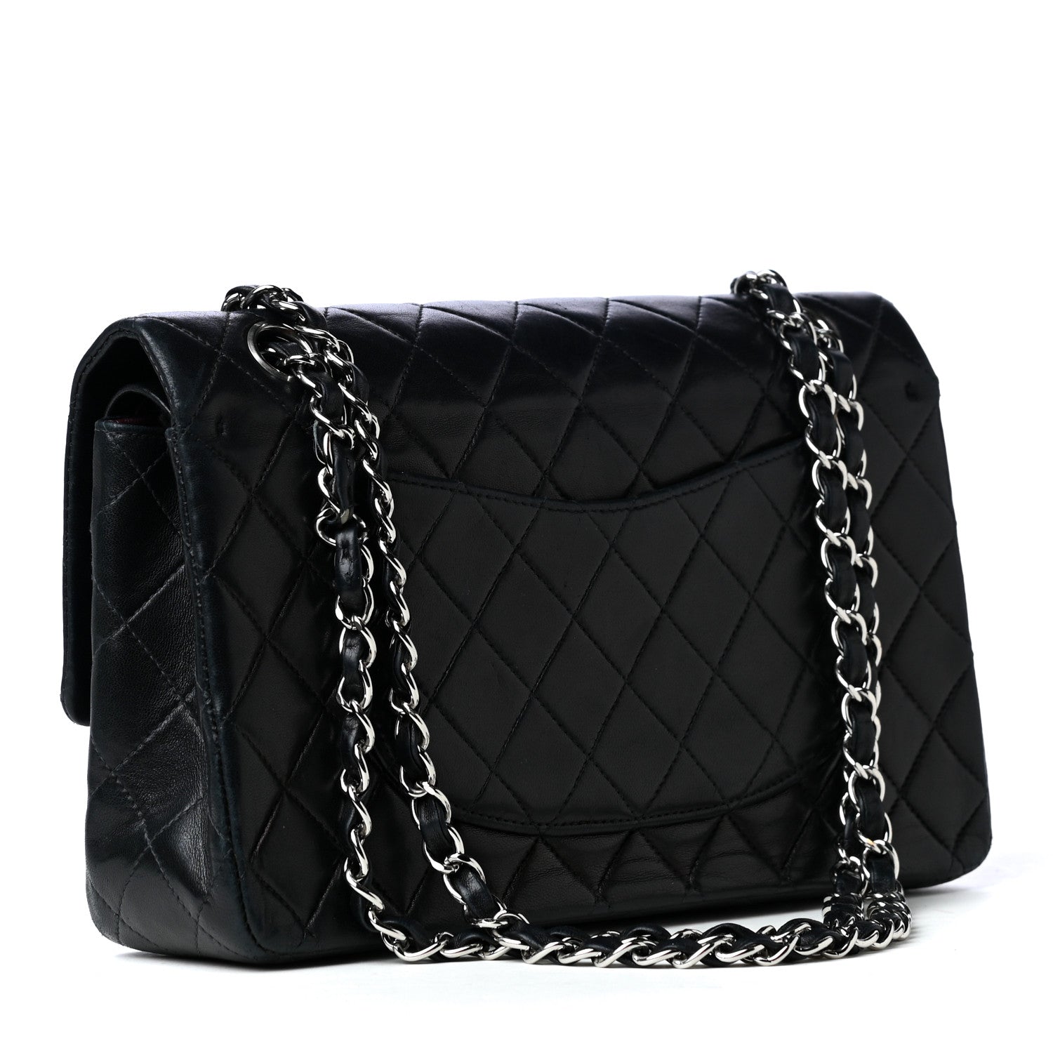 Chanel Lambskin Quilted Medium Double Flap Black 2 of 5
