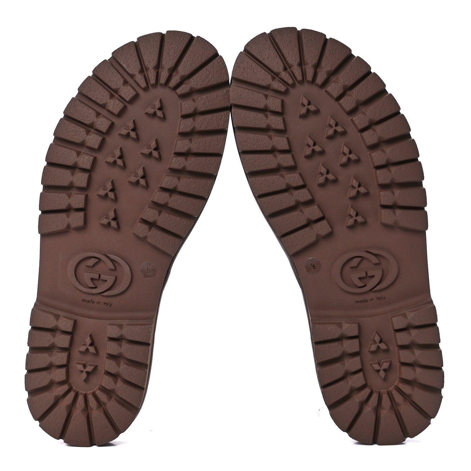 Gucci GG Supreme Monogram Granada Kid Mens Horsebit Lug Sole Mules 9 Beige Ebony New Acero 5 of 9